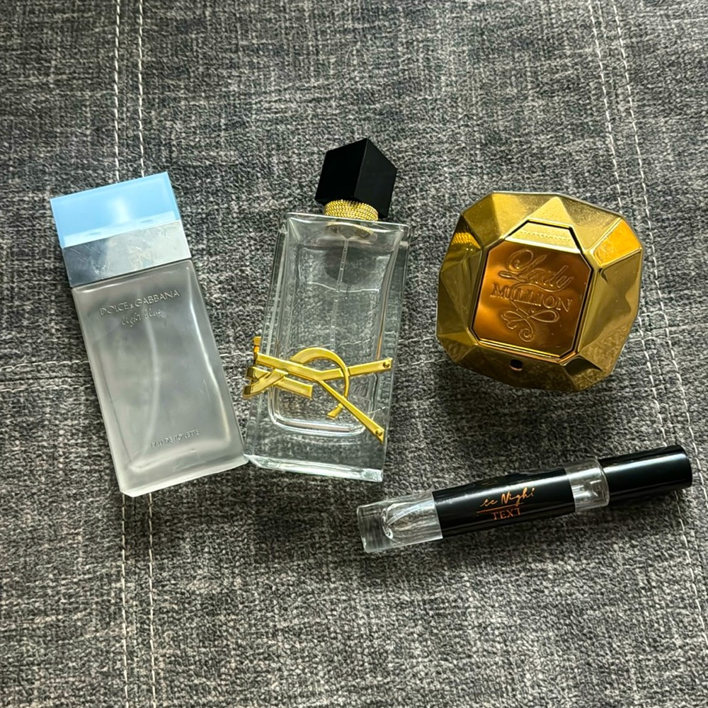 Empty perfume bottles